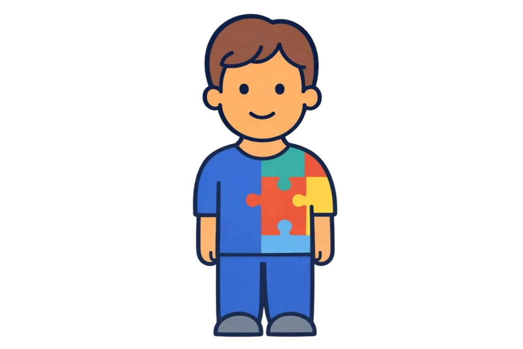 Criança com autismo representando o direito ao BPC/LOAS